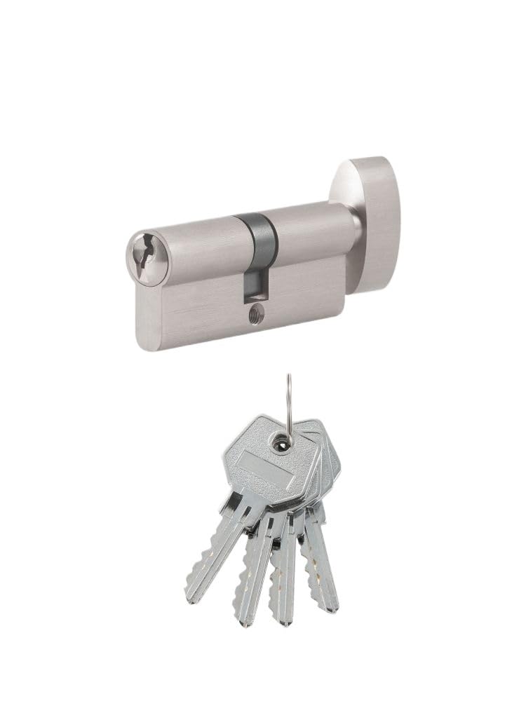 Kłódka przesunięcia cylindrycznego Cylinder zamka drzwiowego, klucz mosiężny, wielokolorowy(Key-75-blk)