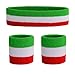 2 pezzi Fascia da Polso per Sport e Fascia per Capelli Assorbente, Traspirazione dell'umidità, Morbido Assorba Il Sudore Adatto Sport Fitness Yoga