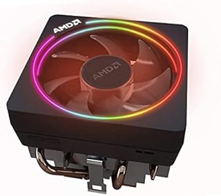 AMD Wraith Prism LED RGB Cooler Fan from Ryzen 7 2700X Processor AM4/AM2/AM3/AM3+ 4-Pin Connector Copper Base/Alum Heat Sink