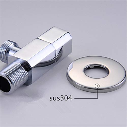 Connecteur de la vanne de douche chromée pour plomberie d'eau - 5
