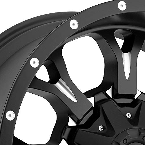 Fuel 1Pc D517 17X9 5X4.5/5.0 Mt-Blk-Mil -12Mm - D51717902645 #TOP1