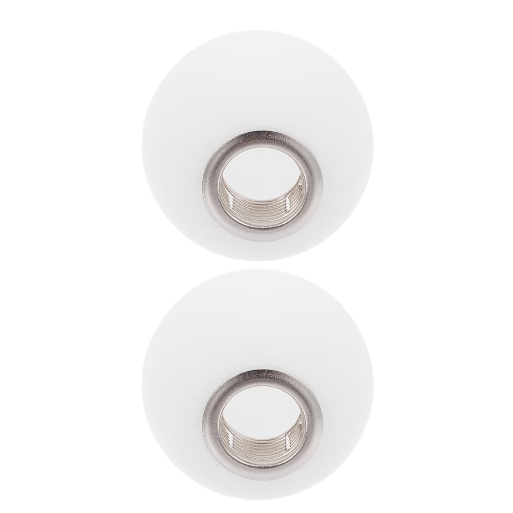 Set di 2 paralumi Globe in vetro di ricambio G9 - Paralume in vetro bianco per sospensioni - Coprilampada da parete