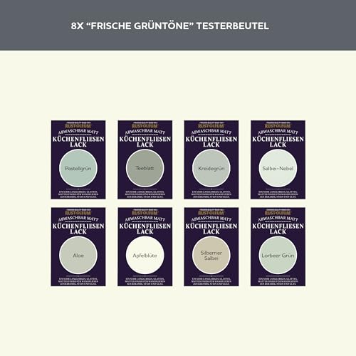 Rust-Oleum Küchenfliesen Testerbox - Frische Grüntöne - Matt