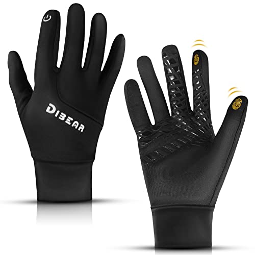 Paddsun Winter Gloves Touch Screen Gloves Cycling Gloves Bike Gloves Biking Gloves Full Finger Road Gloves for Running Hiking (S/M)