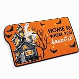 Mud Pie Light Up Halloween Doormat With Sound, Spooky Halloween Welcome Mat