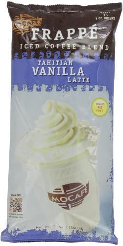 MOCAFE Frappe Tahitian Vanilla Latte, Ice Blended Coffee, 3-Pound Bag by Mocafe