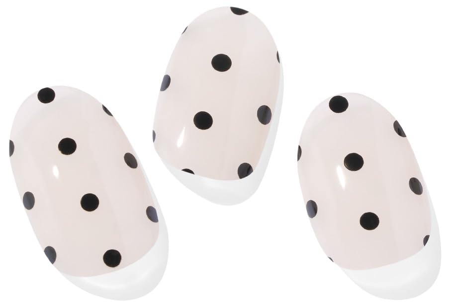 ohora Semi Cured Gel Nail Strips (N Addict) - Works with Any Lamps, Salon-Quality, Long Lasting, Easy to Apply & Remove - Includes 2 Prep Pads, Nail File & Wooden Stick