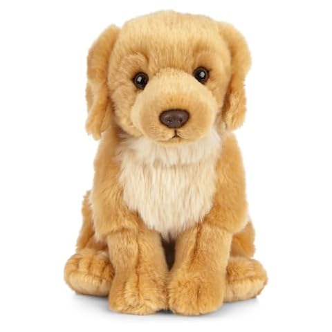 Living Nature Golden Retriever Stuffed Animal | Fluffy Dog Animal | Soft Toy for Kids | 8 inches Cover