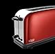 Russell Hobbs Toaster [Langschlitz für 2 Scheiben / 1 breite Brotscheibe] Colours+ Edelstahl Rot (extra breite Toastschlitze, inkl. Brötchenaufsatz, 6 Bräunungsstufen + Auftaufunktion, 1000W) 21391-56