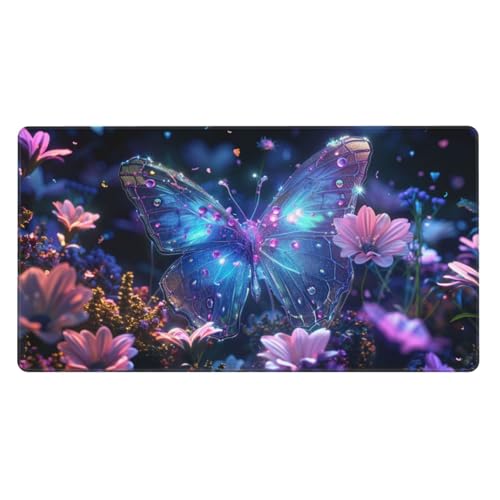 Tapis De Souris Lune Tapis De Souris Gamer Étoile Tapis De Souris Xxl 1000X500X3Mm, Tapis De Bureau antidérapant Étanche, Sous Main Souris À Bords Cousus, Mouse Pad Pour Personnel De Bureau accessoire