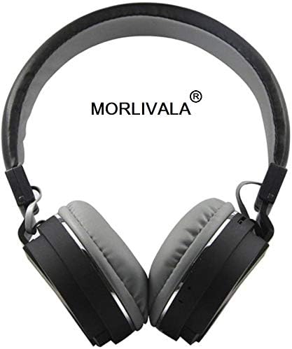 Morlivala SH12 Wireless Bluetooth Headphone for All Mobile with Mic with FM and SD Card Slot with Music and Calling Controls (Black)