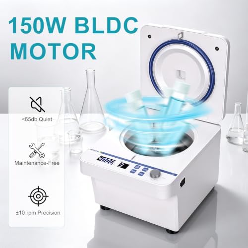 LICHEN Benchtop Centrifuge Machine Max 2795xg 8x15ml 100-5000rpm Timer LCD — 사진 4