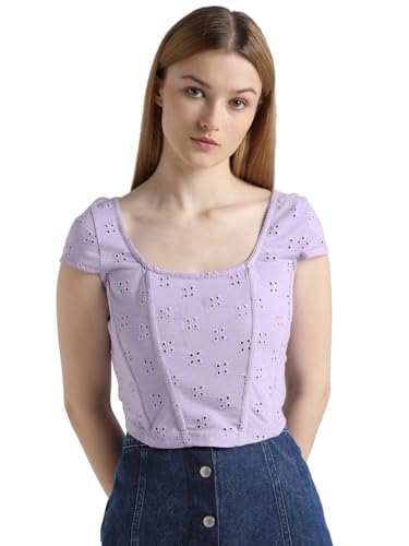 Image of ONLY Womens Cotton Slim T-Shirt
