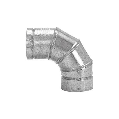 Selkirk 3 in. Dia. x 3 in. Dia. Adjustable 90 deg. Aluminum Stove Pipe Elbow