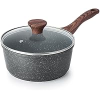 Sensarte 1.5 Quarts Small Nonstick Saucepan with Lid