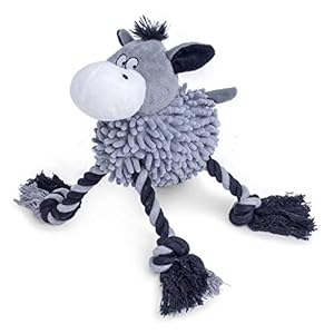 Petface Farmyard Buddies Noodle Donkey Plush Dog Toy