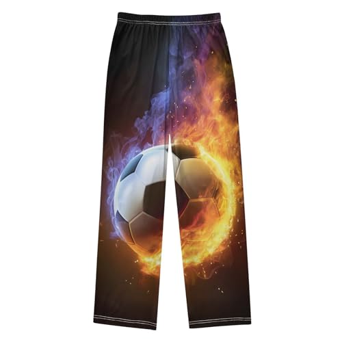 Pajama Pants Fire Soccer Long Sleep Pants Lounge Bottoms2