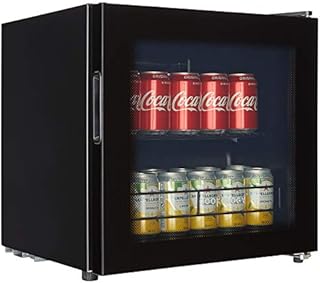 Cookology BC46BK Table Top Beverage Cooler, 43 Litre Beer, Wine and Drinks Fridge, 40 Can Capacity with Removable Shelves and Adjustable Temperature Control, Energy Efficient - in Black