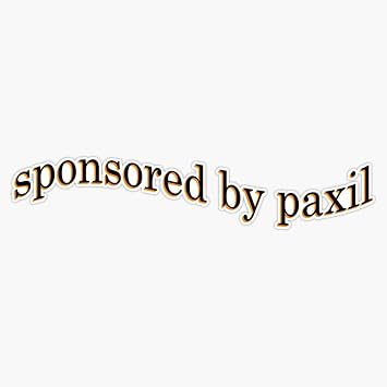 Magnet Sponsored by Paxil Magnetic Vinyl Sticker 5"