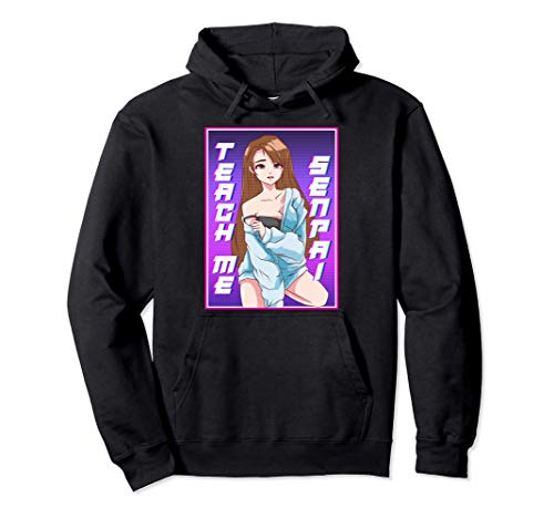 Cute Teach Me Senpai Anime Girl Japanese Kawaii Cosplay Sudadera con Capucha