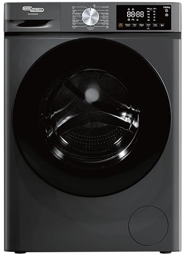 Super General 10 Kg Front Load Washing Machine SGW10450HDS, LED Display, 15 Wash Programs, 1400 RPM, Child Lock, One-Touch Wash, 60 W cm x 57.7 D cm x 84 H cm