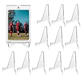 30 Pack Card Display Stand, 3.3 inch Clear Acrylic Easel Display Stands for Displaying Pictures Cards