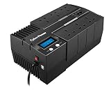 CyberPower BR1200ELCD-UK BRICs Series, 1200VA/720W, 6 UK Outlets (3 Surge only,...