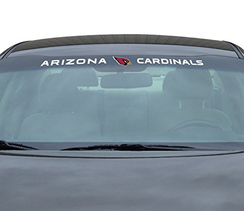 FANMATS 61461 Arizona Cardinals Sun Stripe Windshield Decal 3.25 in. x 34 in.