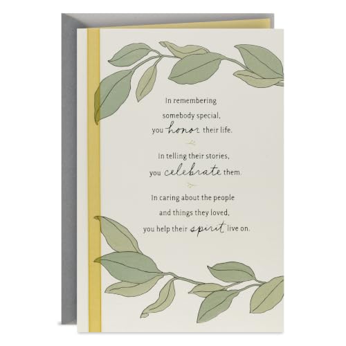 Hallmark Sympathy Card (Honor and Celebrate Them)