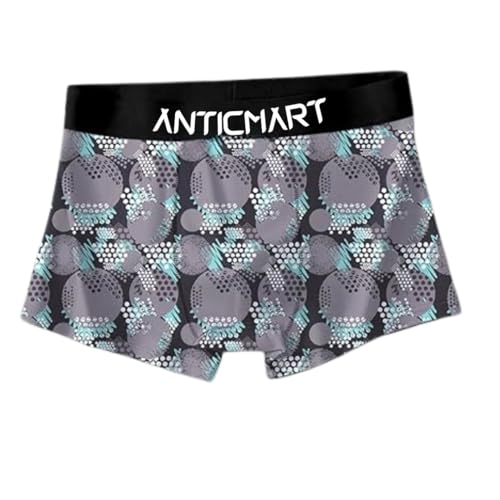 Image of Men's Extra Thin Elastic Ice Silk Underwear - Long, Comfortable, Breathable Boxer Brief Trunks (Pack of 3)