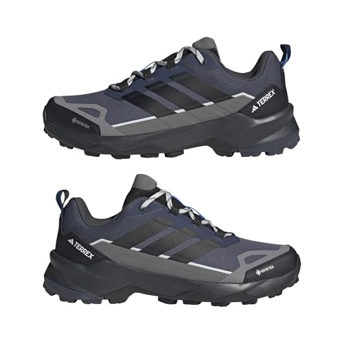 Adidas Uomo Terrex Skychaser AX5 Gore-Tex Hiking Shoes, Core Black/Grey Four/Carbon, 44 2/3 Eu - 6