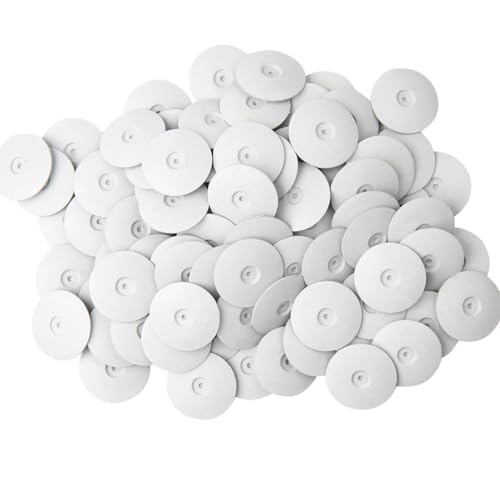 Tazrigo 100pcs Dental Lab Polishing Wheels Burs Silicone Disk Coarse Polishing Wheel Tool for Porcelain Resin Jewelry, White