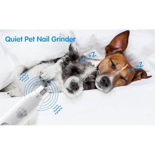 Aparador de Unhas para Cães, Bateria de 350mah, Recarregável, Silencioso, Multifuncional, Seguro, Fe