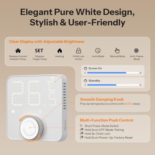 SONOFF Thermostat Core Zigbee Smart Thermostat TP-WGZBA - Image 3