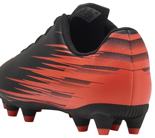 PUMA ATTACANTO II FG/AG JR Fußballschuh, schwarz-leuchtendes Rot, 4.5 UK