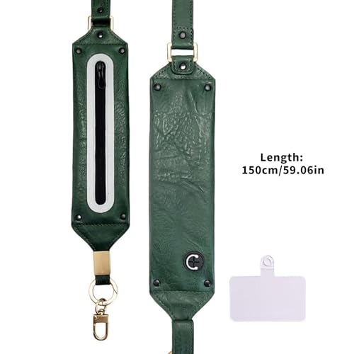 Support de téléphone en cuir avec corde réglable robuste et design tendance
