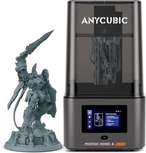 Image of 3IDEA ANYCUBIC 10K Resin 3D Printer,Photon Mono 4 Ultra 7'' LCD Mono Screen with COB Light Source,Max Printing Speed Up to120mm /h, HD Touchscreen with 8Languages,6.04'' x 3.42'' x 6.49'' Printing Size