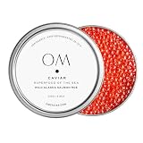 OM Caviar Wild Alaska Salmon Roe Ikura Caviar Orange Pearls - 8.8oz/250g