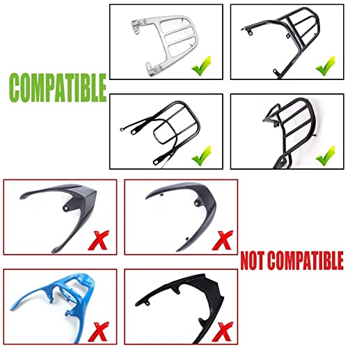 Boîte de queue de moto étanche avec dossier et kit de montage complet - 8