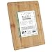 NATUMO ® Schneidebrett Bambus mit Saftrille, 40 x 30 cm großes Holzbrett als Küchenbrett und Servierbrett, massives Holz, XXL