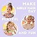 Dreamlover Colored Hair Extensions for Kids, Crazy Hair Day Accessories for Girls, 24 Pieces