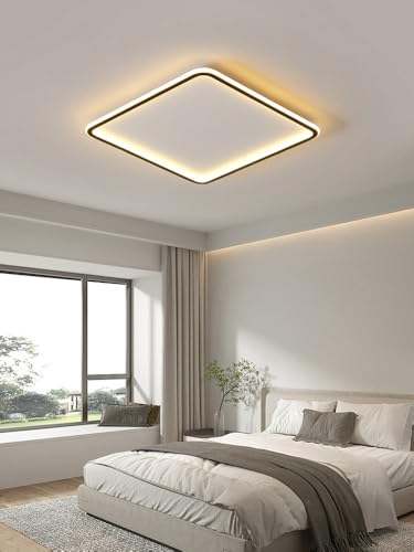 Plafonnier LED rectangulaire ultra fin pour salon et chambre