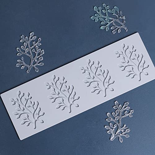 Tree Silicone Candy Mold Chocolate Candy 3D Leaf Silicone Mold, Sugar Craft Cake Decoration, Cupcake Top, Polymer Clay