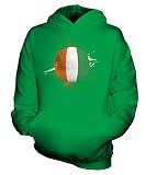 Candymix – Ivory Coast Football Splatter – Sudadera unisex con capucha para niños y niñas Verde verde (Irish Green) 3-4 Años