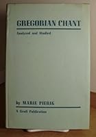 Gregorian Chant Analyzed and Studied, 1951 Edition B000RJYL5O Book Cover