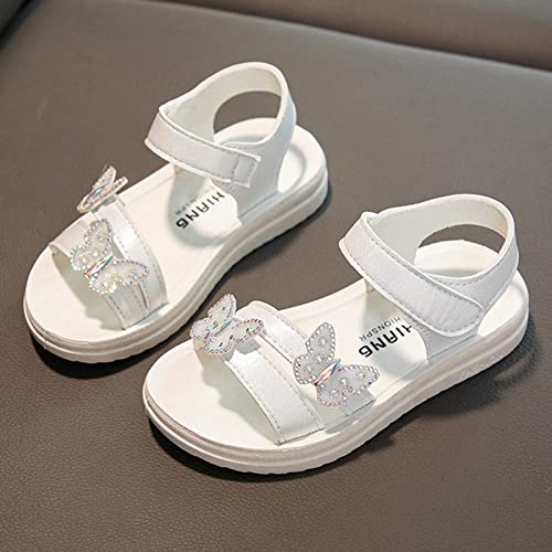 Children Shoes Summer Butterfly Sandals With Fashion Little Girl Soft Bottom Princess Sandals Girls Size 134