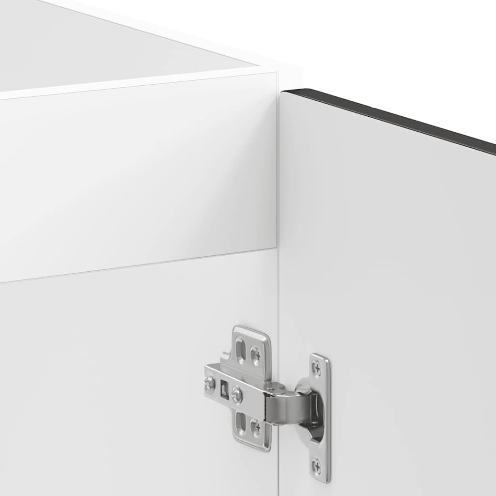 vidaXL Spülenunterschrank Porto Schwarz 80x46x81,5 cm Holzwerkstoff, Küchenunterschrank, Unterschrank für Küche, Küchenzeile, Küchenschrank