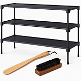 3-Tier Shoe Rack Organizer, Sturdy Metal Shoe Rack Shelf for Entryway & Closet,...