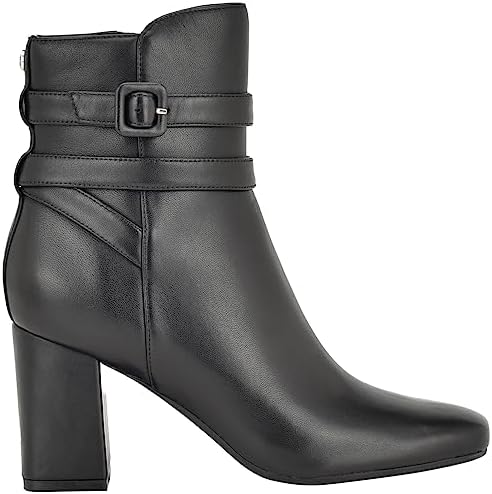 NINE WEST Women's QUENA9X9 Ankle Boot, Black 002, 9.5 | Image 4