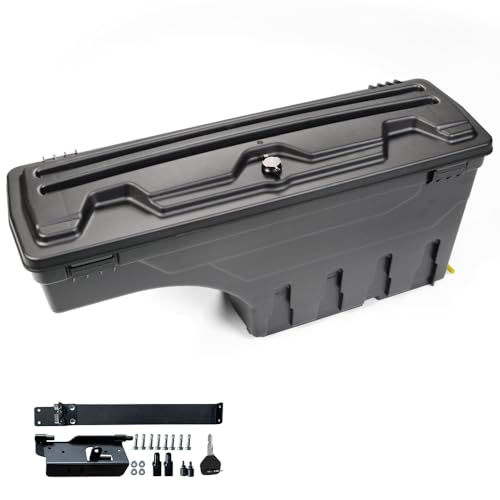 PIT66 Lockable Truck Bed Toolbox Storage, Compatible With 2002-2018 Dodge Ram 1500 2500 3500,Drawer Right Passenger Side